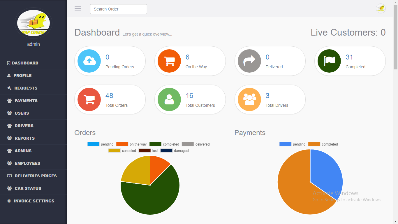 courier management system