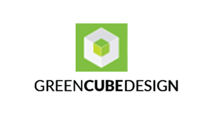 Green Cube Design Logo
